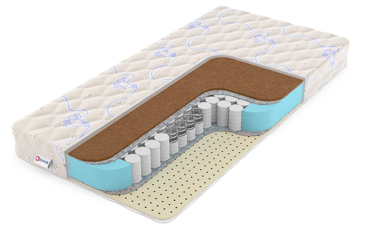 детский матрас Denwir Baby Spring Hard Soft 12 1 Denwir Baby Spring Hard Soft 12